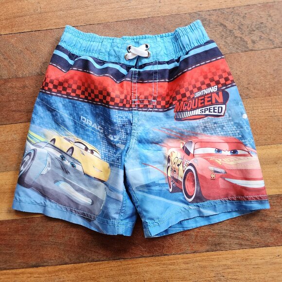 Disney Pixar Cars 3 Kids Swimming Trunks Size 4 - Picture 4 of 9